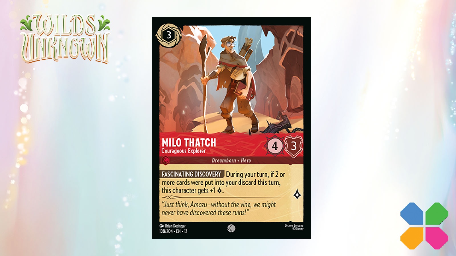 Disney Lorcana: Wilds Unknown exclusive card reveal - Milo Thatch -  Checkpoint